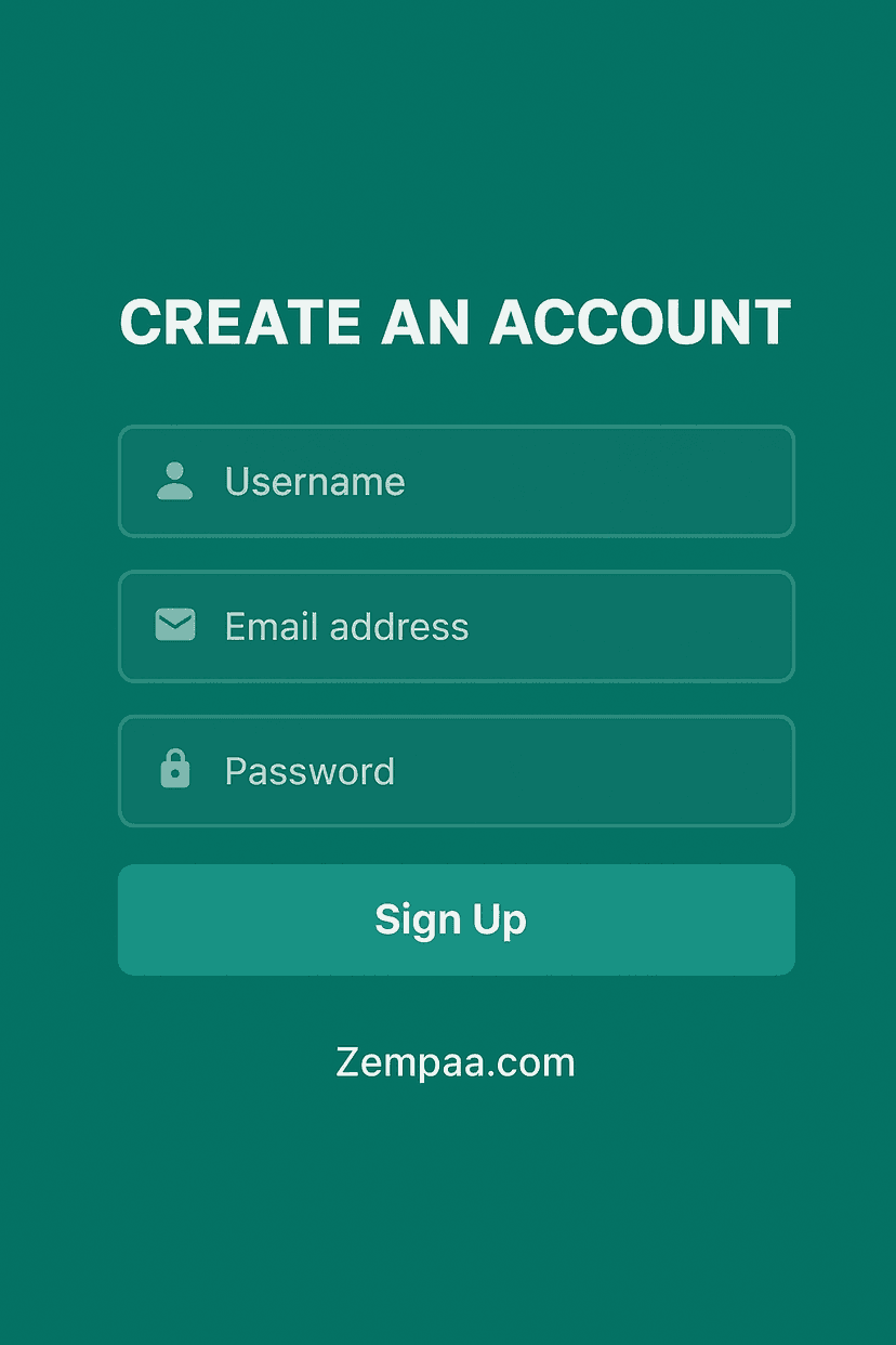 Sign Up Illustration
